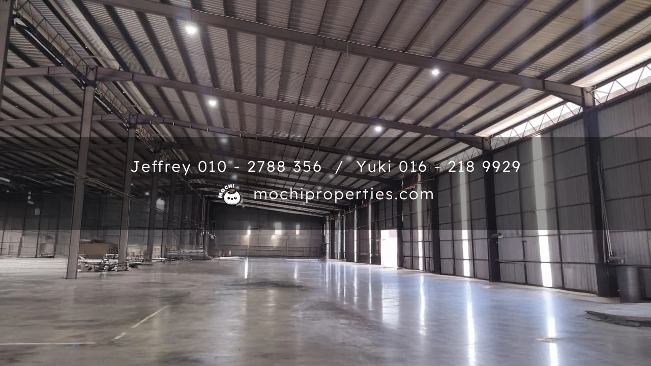 Detached warehouse for rent, Klang